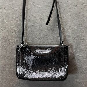 Rag & Bone Glossy Black Crossbody Bag